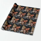 Red Head Eastern Box Turtle Cadeaupapier (Uitgerold)