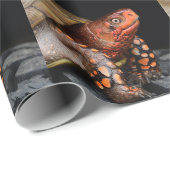 Red Head Eastern Box Turtle Cadeaupapier (Rol Hoek)