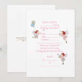 Red Head Fairies verjaardagsuitnodiging Kaart (Voorkant / Achterkant)