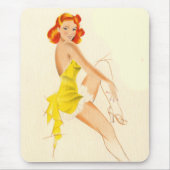 Red Head Pinup Muismat (Voorkant)