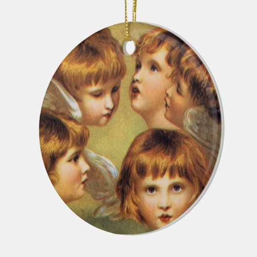 Red-Headed Angels Keramisch Ornament (Links)