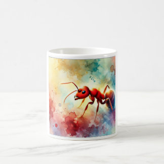 Red Headed Ant 310724AREF104 - Watercolor Koffiemok