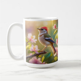 Red Headed Buff Chested Warbler Fantasy Bird Koffiemok