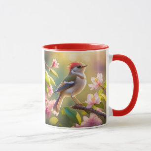 Red Headed Buff Chested Warbler Fantasy Bird Mok