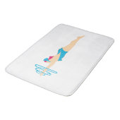 Red Headed Diving Beauty Bath Mat (Gekanteld)