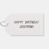 Red Headed Tri Pembroke Welsh Corgi Happy Birthday Cadeaulabel (Achterkant Horizontaal)