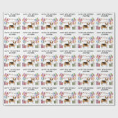 Red Headed Tri Pembroke Welsh Corgi Happy Birthday Cadeaupapier (Vlak)