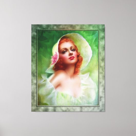 Red Headed Woman door Pearl Frush Brudon Canvas Afdruk (Voorkant)