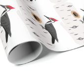 Red Headed Woodpecker Cadeaupapier (Rol Hoek)