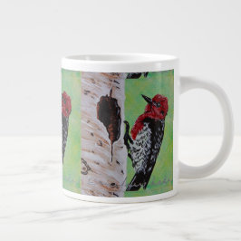 Red Headed Woodpecker Coffee Cup Grote Koffiekop
