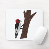 Red Headed Woodpecker Muismat (Met muis)