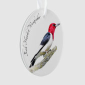 Red-Headed Woodpecker Ornament (voorkant)