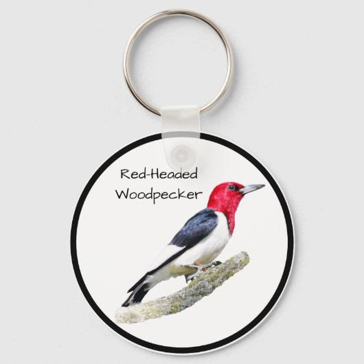 Red-Headed Woodpecker Sleutelhanger (Voorkant)
