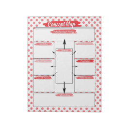 Red Healthcare Student Concept Kaart Sjabloon Notitieblok
