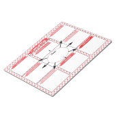 Red Healthcare Student Concept Kaart Sjabloon Notitieblok (Schuin)