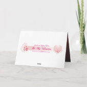 Red Heart Abstracte Valentijn Kaart (Achterkant)