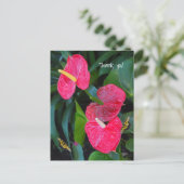 Red Heart Anthurium-Plant Briefkaart (Staand voorkant)