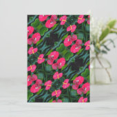 Red Heart Anthurium-Plant Kaart (Staand voorkant)