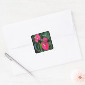 Red Heart Anthurium-Plant Vierkante Sticker (Envelop)