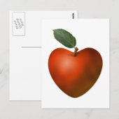 Red Heart Apple - briefkaart (Voorkant / Achterkant)