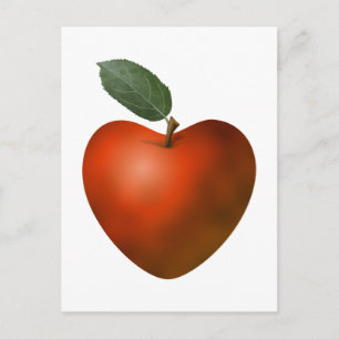 Red Heart Apple - briefkaart