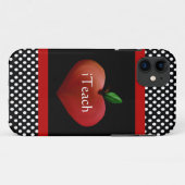 Red Heart Apple Teacher's iPhone 5 Hoesje (Achterkant (horizontaal))