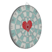 RED HEART Aqua en White Dartbord (Voorkant Links)