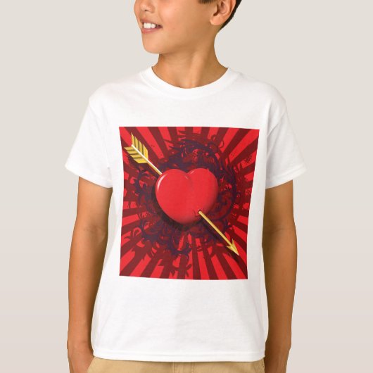 Red Heart Arrow T-shirt (Voorkant)