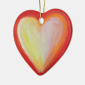 Red Heart Art Custom Holiday Gift Ornaments Keramisch Ornament (Links)