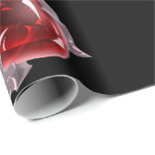 Red heart background Wrapping Paper for strong man Cadeaupapier (Rol Hoek)