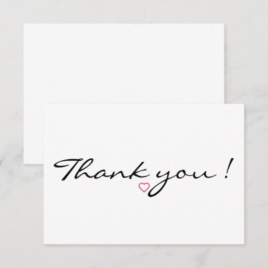 Red Heart bedankt (Voorkant / Achterkant)