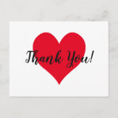 Red Heart bedankt Briefkaart (Voorkant)