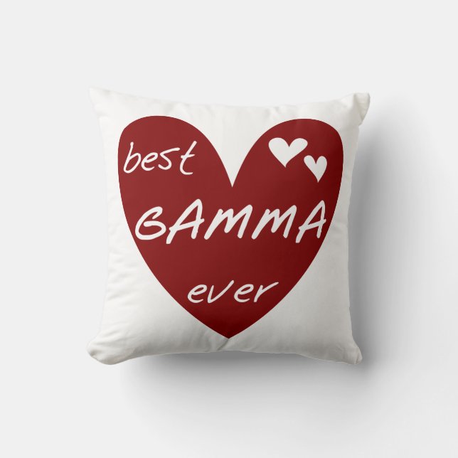 Red Heart Best Gamma Ever Gifts Kussen (Voorkant)