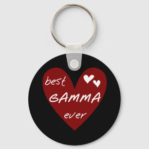 Red Heart Best Gamma Ever Tshirts en Gifts Sleutelhanger