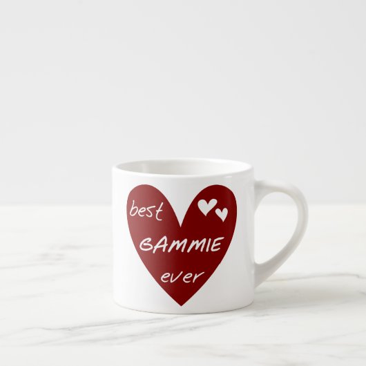 Red Heart Best Gammie Ever Gifts Espresso Kop (Rechts)