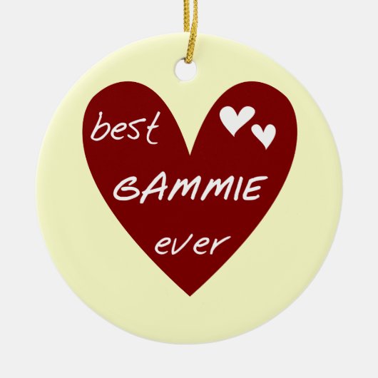 Red Heart Best Gammie Ever Tshirts en Gifts Keramisch Ornament (Voorkant)
