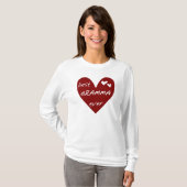Red Heart Best Gramma Ever T-shirts en cadeautjes (Voorkant volledig)