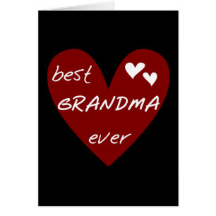 Red Heart Best Grandma Ever T-shirts en cadeautjes