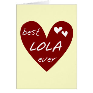 Red Heart Best Lola Ever T-shirts en cadeautjes