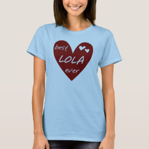Red Heart Best Lola Ever T-shirts en cadeautjes