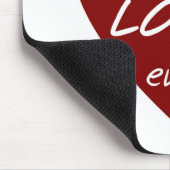 Red Heart Best Lola Ever T-shirts en cadeautjes Muismat (Hoek)