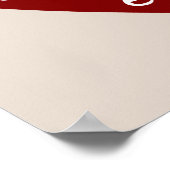 Red Heart Best Lola Ever T-shirts en cadeautjes Poster (Hoek)