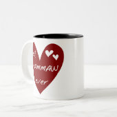 Red Heart Best Mammaw Ever Mok (Voorkant links)