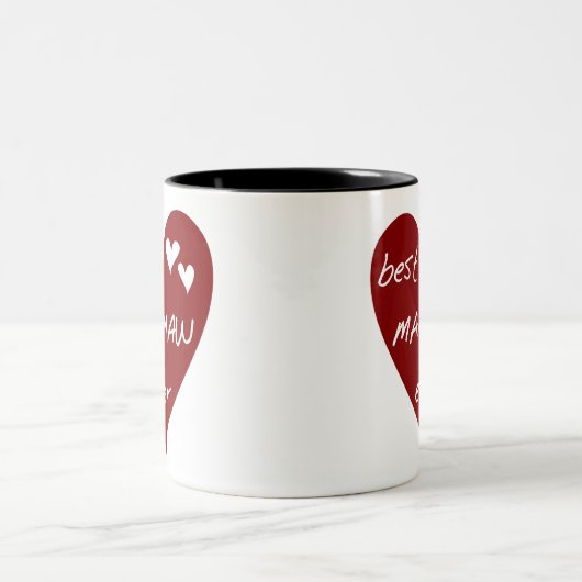 Red Heart Best Mammaw Ever Mok (Center)