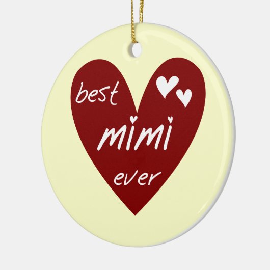 Red Heart Best Mimi Ever Tshirts en Gifts Keramisch Ornament (Links)