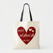 Red Heart Best Nana Ever T-shirts en cadeautjes Tote Bag (Voorkant)
