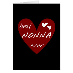 Red Heart Best Nonna Ever T-shirts cadeaus