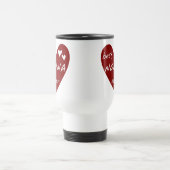 Red Heart Best Nonna Ever T-shirts cadeaus Reisbeker (Center)