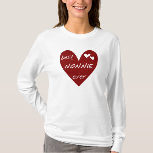 Red Heart Best Nonnie Ever T-shirts en cadeautjes
