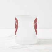 Red Heart Best Nonnie Ever T-shirts en cadeautjes Matglas Koffiemok (Center)